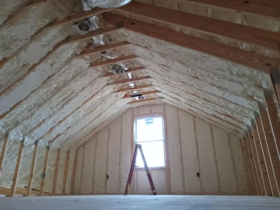 Spray foam roofing application for Crawl Space Insulation project in Bessemer
